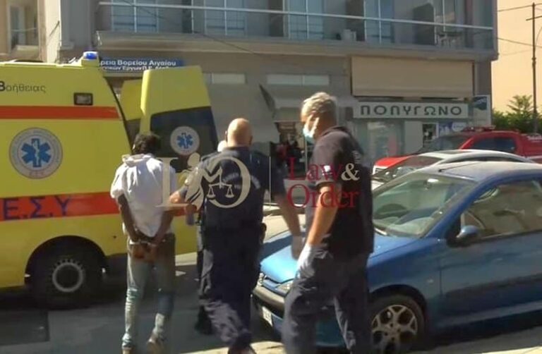 Μυτιλήνη: Σύλληψη ύποπτου για εμπρησμούς μπροστά στην κάμερα του L&O (βίντεο & εικόνες)