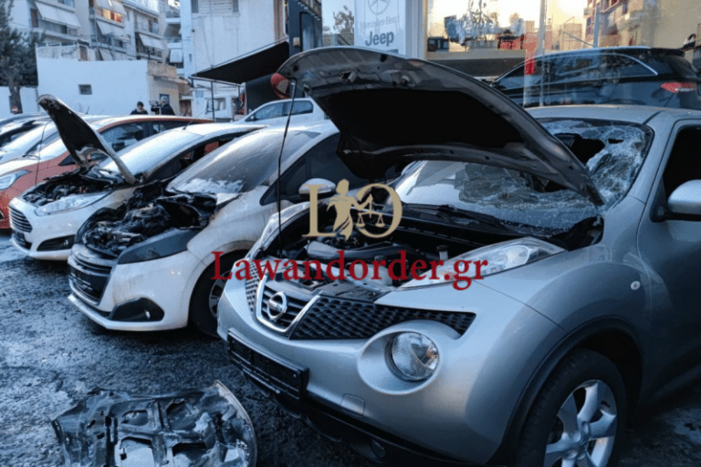 Εμπρησμός σε αντιπροσωπεία αυτοκινήτων στην Καισαριανή – Ζημιές σε 10 οχήματα (βίντεο)