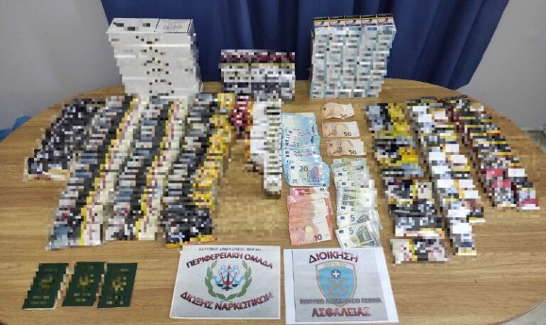 Δύο συλλήψεις για λαθραία τσιγάρα στη Σαλαμίνα