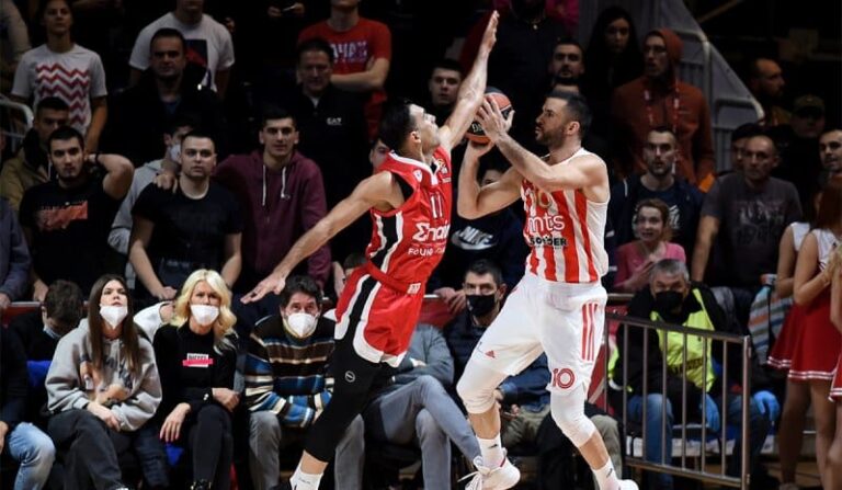 Euroleague: «Λύγισε» στο τέλος ο Ολυμπιακός από τον Ερυθρό Αστέρα (81-76)