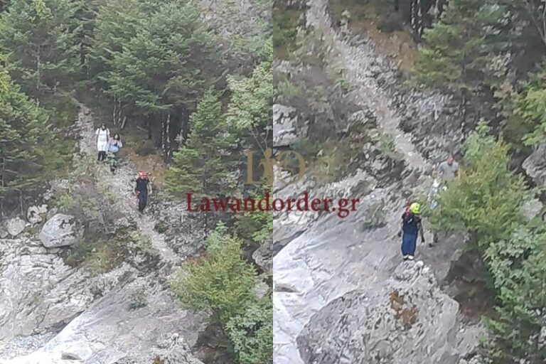 Φωτογραφικά ντοκουμέντα από τον απεγκλωβισμό των ορειβατών στον Παρνασσό