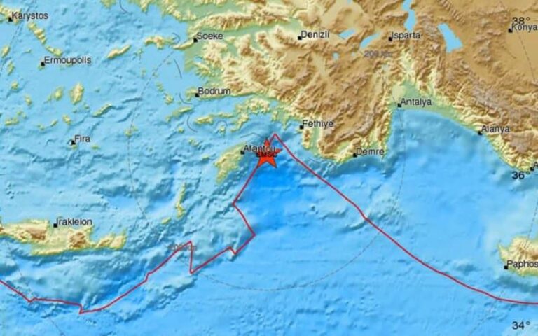 Ισχυρός σεισμός 5,1 Ρίχτερ ταρακούνησε τη Ρόδο