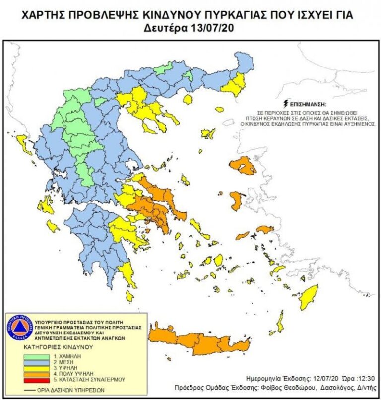 Υψηλός κίνδυνος πυρκαγιάς σε Αττική και Στερεά τη Δευτέρα – Σε επιφυλακή η πυροσβεστική