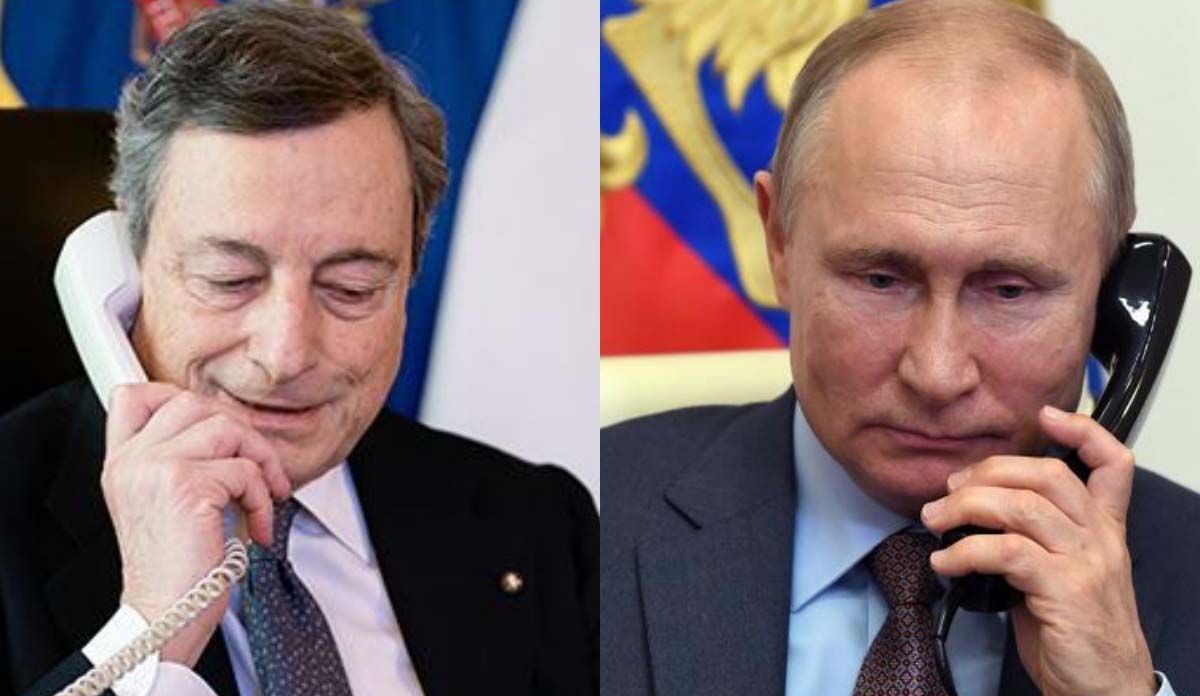 Draghi e Putin hanno una conversazione telefonica – Lavrov insiste sul “no” al piano di pace dell’Italia