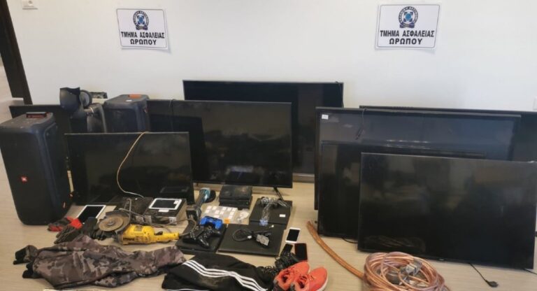 Για δύο επιπλέον κλοπές ταυτοποιήθηκαν τα μέλη συμμορίας που εξάρθρωσε το Τ.Α. Ωρωπού