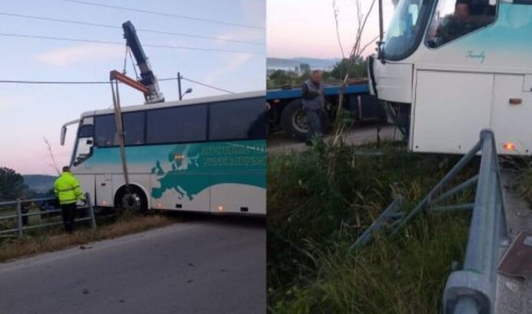 Ατύχημα με λεωφορείο στα Ιωάννινα – Λιποθύμησε στο τιμόνι ο οδηγός