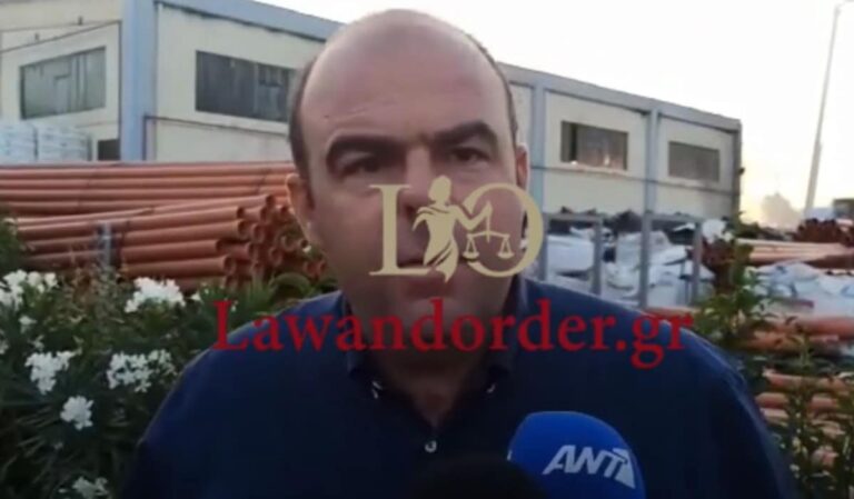 Λευτέρης Κοσμόπουλος: «Από κεραυνό η φωτιά στο εργοστάσιο στον Ασπρόπυργο» (βίντεο)