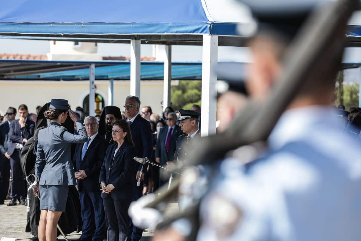 Παρουσία της Κατερίνας Σακελλαροπούλου η ορκωμοσία των αξιωματικών της Ελληνικής Αστυνομίας