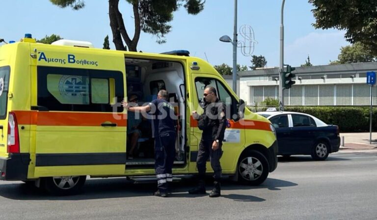 Τροχαίο με μηχανή στο κέντρο της Θεσσαλονίκης