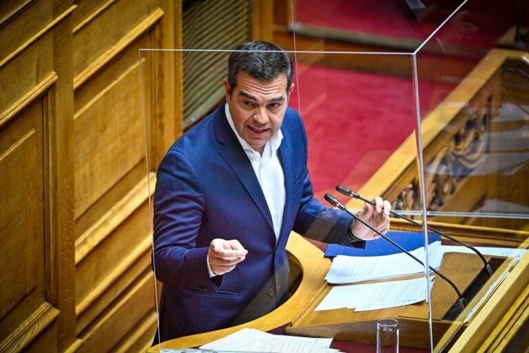 Ο Αλέξης Τσίπρας στη Βουλή