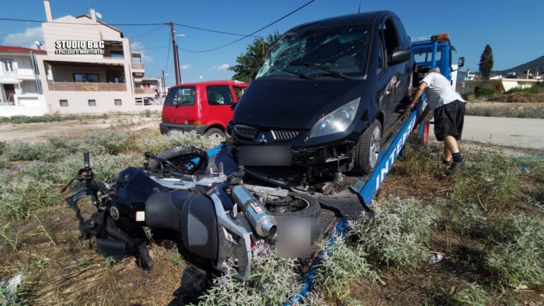 Αργολίδα: Τροχαίο με νεκρό – Μηχανή συγκρούστηκε με αυτοκίνητο (εικόνες & βίντεο)