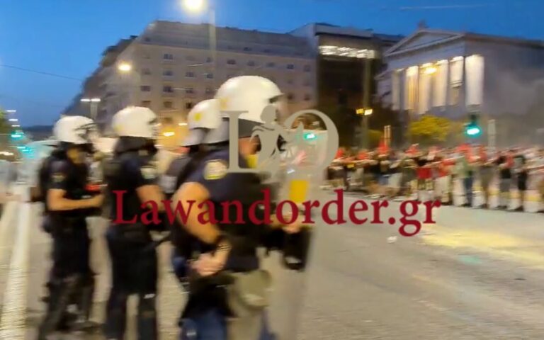Επεισόδια στην πορεία των φοιτητών στο κέντρο της Αθήνας (βίντεο)
