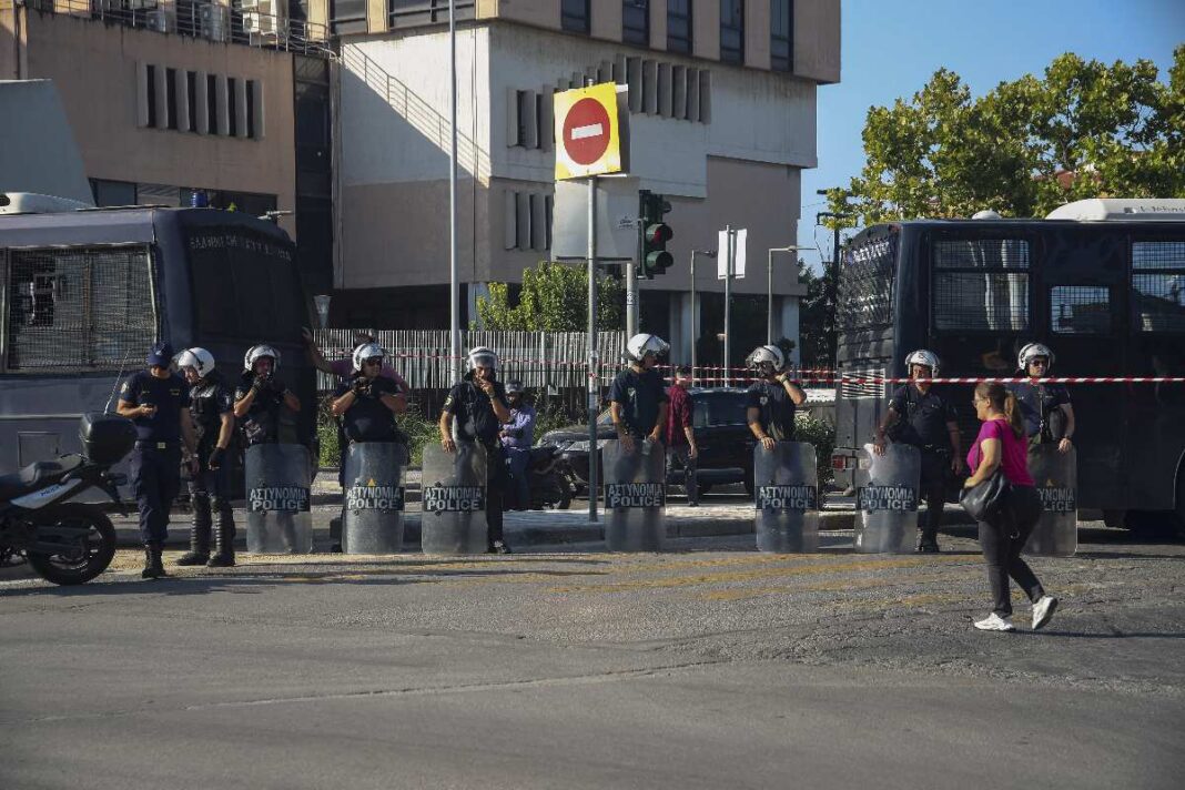 Φρούριο η Θεσσαλονίκη, ενόψει της ΔΕΘ - Ισχυρές αστυνομικές δυνάμεις / Φωτογραφία: Eurokinissi