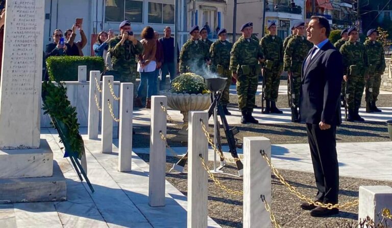 Ο Νίκος Παναγιωτόπουλος στις εκδηλώσεις για την απελευθέρωση του Παγγαίου από τον οθωμανικό ζυγό