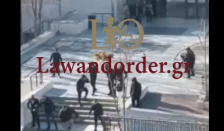 Αποκλειστικό βίντεο «L&O»: Άγριο οπαδικό επεισόδιο με μαχαιρώματα στο Πρωτοδικείο – Επτά συλλήψεις από ΔΡΑΣΗ!