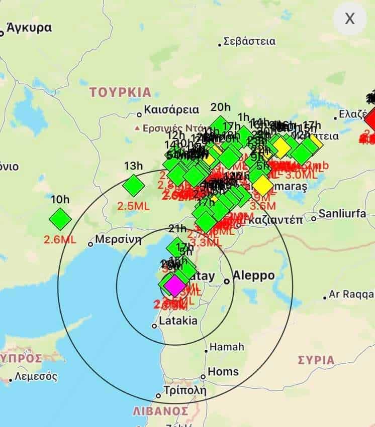 seismos tourkia 20 2 2023