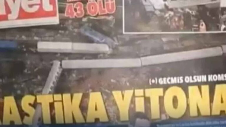 «Περαστικά γείτονα»: Το πρωτοσέλιδο της Hurriyet για την τραγωδία στα Τέμπη