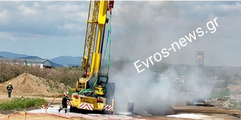 Σοβαρό εργατικό ατύχημα στην Αλεξανδρούπολη – Οδηγός γερανοφόρου που έπαθε ηλεκτροπληξία και διασωληνώθηκε