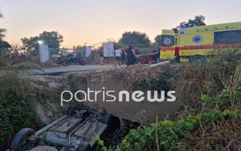 Ηλεία: Τροχαίο με ΙΧ στην Ανδραβίδα – Απεγκλωβίστηκαν 2 άτομα (εικόνα)