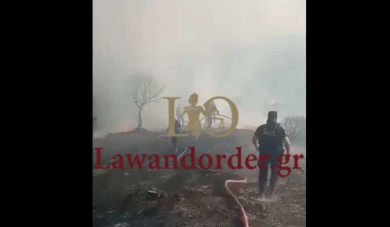 Κατάθεση ψυχής από άνδρες της ΔΙ.ΑΣ στη φωτιά της Ρόδου – Αποκλειστικά βίντεο