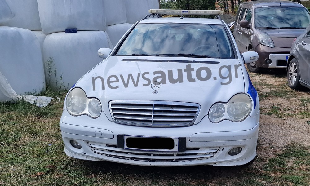 230919174138 mercedes c200 police car greece saribal chalkidiki