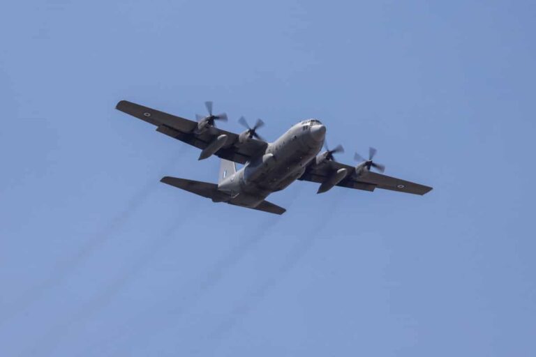 C-130 της Πολεμικής Αεροπορίας θα μεταφέρει τη Δευτέρα ανθρωπιστική βοήθεια στους αμάχους της Γάζας