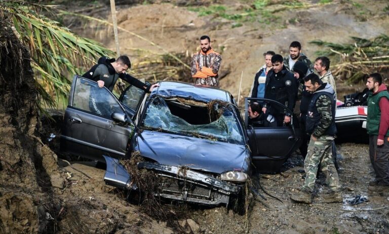 Ηλεία: Συνεχίζονται για πέμπτη ημέρα οι έρευνες για τον οδηγό που παρασύρθηκε από χείμαρρο