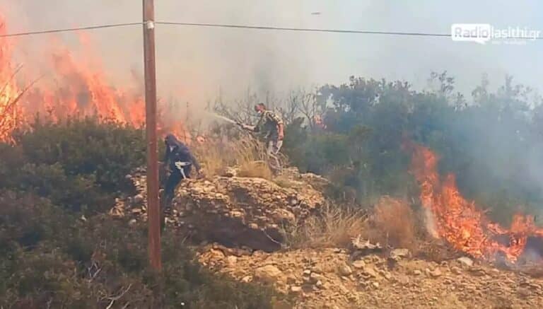 Στο Αυτόφωρο την Τρίτη ο 35χρονος για τη φωτιά στο Λασίθι