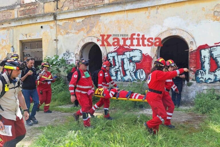 Θεσσαλονίκη: Σενάριο απεγκλωβισμού στο στρατόπεδο Παύλου Μελά για την πιλοτική δοκιμή εργαλείων διάσωσης του RESCUER (βίντεο)