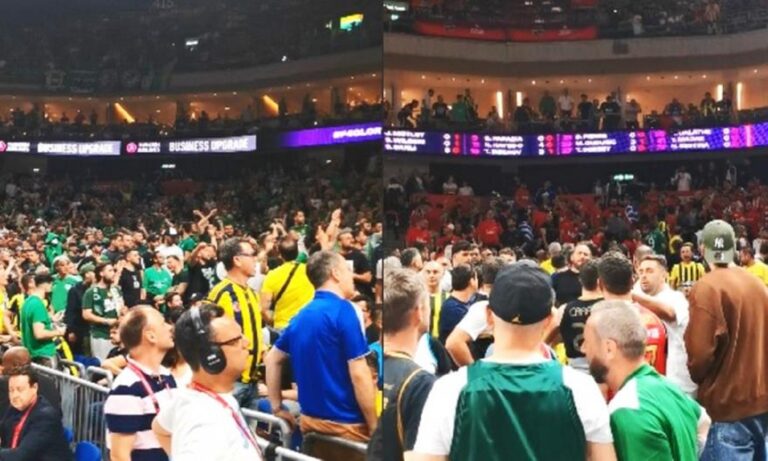 Euroleague: Οπαδοί του Παναθηναϊκού και του Ολυμπιακού φώναξαν μαζί σύνθημα κατά των Τούρκων!