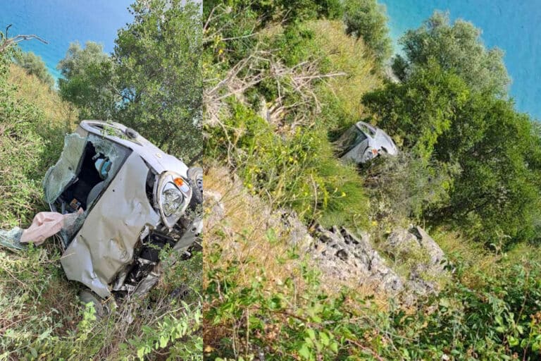 Τροχαίο ατύχημα στην Ηγουμενίτσα: ΙΧ κατέληξε σε γκρεμό