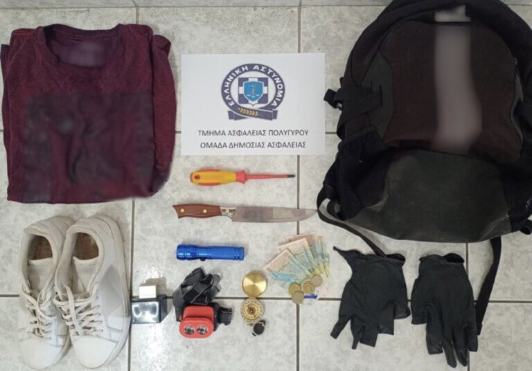 Χαλκιδική: Συνελήφθη άντρας για κλοπές – Τραυμάτισε με κατσαβίδι αλλοδαπό