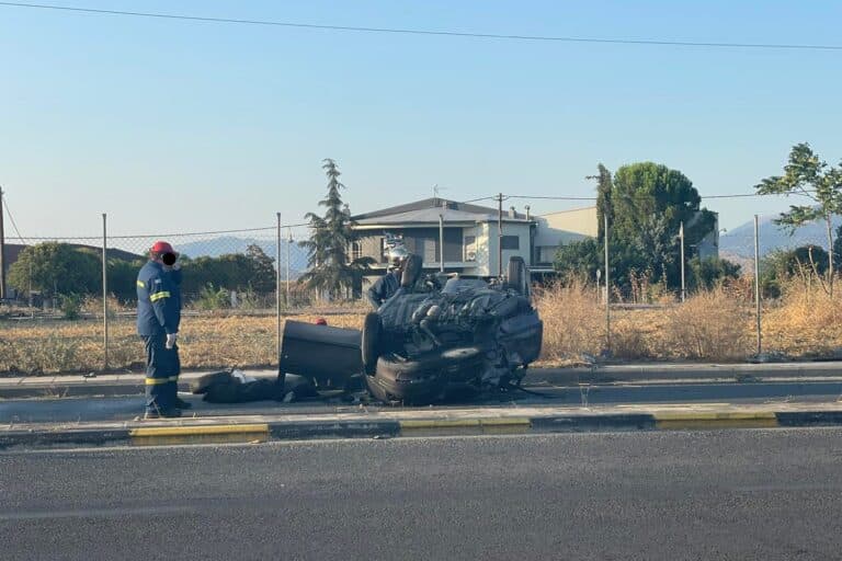 Τροχαίο δυστύχημα στη Λάρισα – Σκοτώθηκε 61χρονος οδηγός