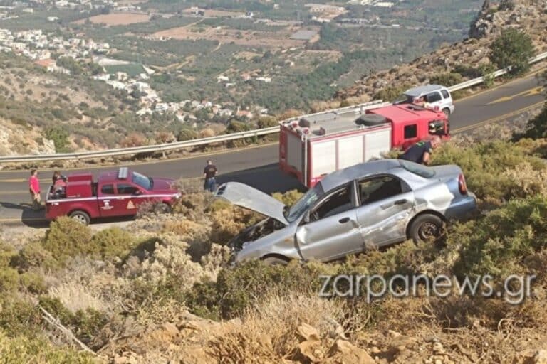 Τροχαίο-σοκ στα Χανιά: Αυτοκίνητο έπεσε σε γκρεμό 10 μέτρων – Βίντεο από τον δραματικό απεγκλωβισμό του οδηγού