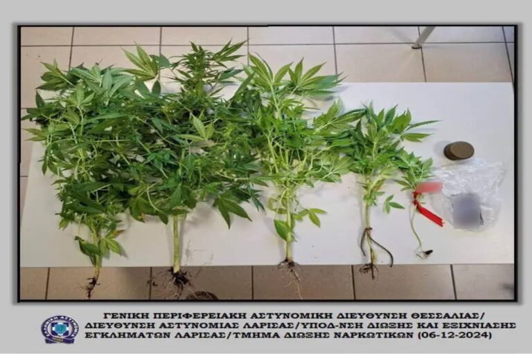 Συνελήφθη άνδρας για ναρκωτικά στη Λάρισα – Τι βρέθηκε σπίτι του