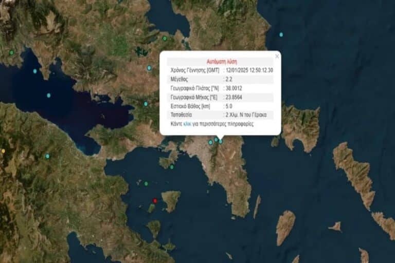 Σεισμός τώρα στον Γέρακα!