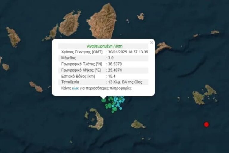 Σεισμός τώρα στη Σαντορίνη!