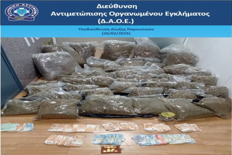 Αττική: Αλλοδαπός συνελήφθη με πάνω από 120 κιλά κάνναβης – Εντοπίστηκαν δύο πλήρως εξοπλισμένα εργαστήρια (βίντεο)