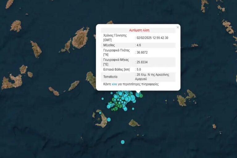 Νέος σεισμός τώρα 4,6 Ρίχτερ στη Σαντορίνη!
