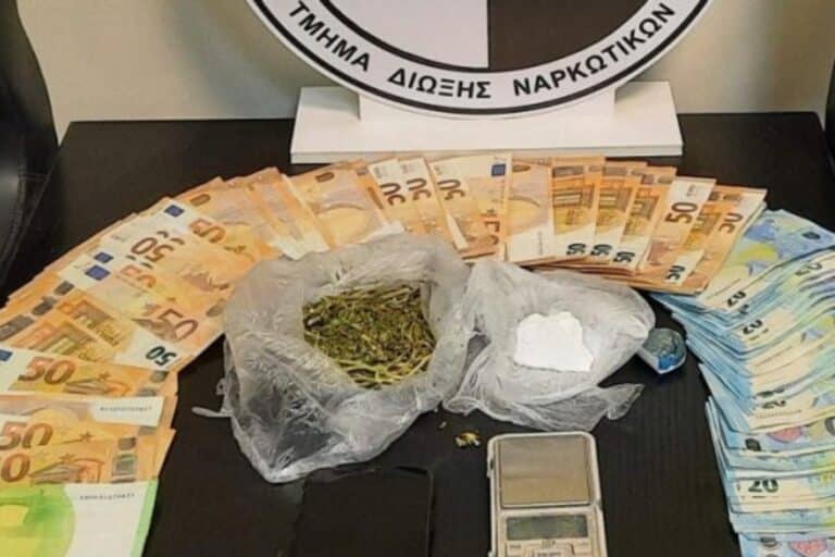 Κρήτη: 23χρονος είχε στο σπίτι του χασίς, κοκαΐνη και πάνω από 3.500 ευρώ
