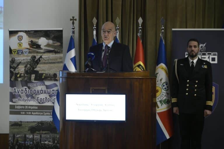 Δένδιας για «Ατζέντα 2030»: «Στόχος σε πέντε χρόνια η Ελλάδα να έχει δύναμη 150.000 ενεργών εθελοντών εφέδρων»