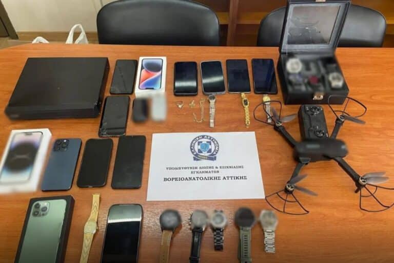 Σπείρα με ορμητήριο τα Άνω Λιόσια είχε drone για… τσιλιαδόρο – Έκλεβε σπίτια σε Αττική και Χαλκίδα