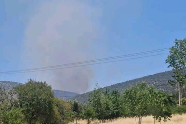 Φωτιά τώρα στον Μαραθώνα – Κοντά σε σπίτια οι φλόγες, ήχησε το «112»