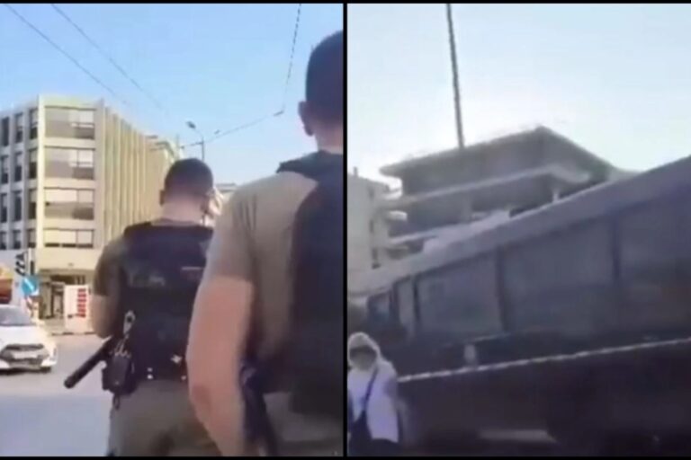 Άνδρας των ΜΑΤ εύχεται το Ισραήλ να είχε βυθίσει το Madleen: «Θα πέσει πολύ ξύλο» (βίντεο)