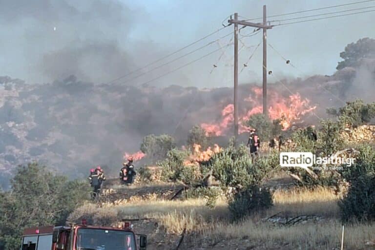 Φωτιά στην Ιεράπετρα: Σε τρία μέτωπα η μάχη – Εκκενώθηκαν 5 οικισμοί, κάηκαν σπίτια, ενισχύονται οι δυνάμεις (βίντεο)