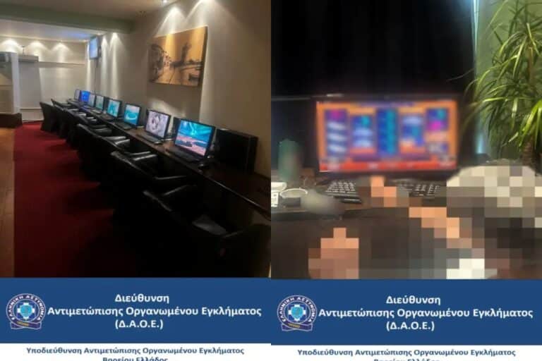 Έφοδος της ΕΛ.ΑΣ. σε ακόμα ένα παράνομο μίνι καζίνο στη Θεσσαλονίκη – 2 συλλήψεις και κατάσχεση 15 υπολογιστών