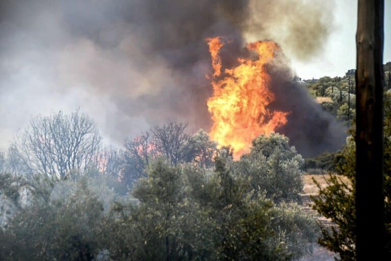 Βελτιωμένα τα μέτωπα της φωτιάς σε Αχαΐα και Στρατώνι – Συνεχίζεται η «μάχη» στη Χίο