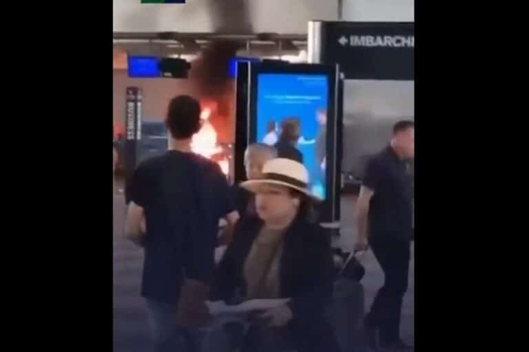 Μιλάνο: Πανικός στο αεροδρόμιο Malpensa – Άνδρας άναψε φωτιά και προκάλεσε καταστροφές (βίντεο)