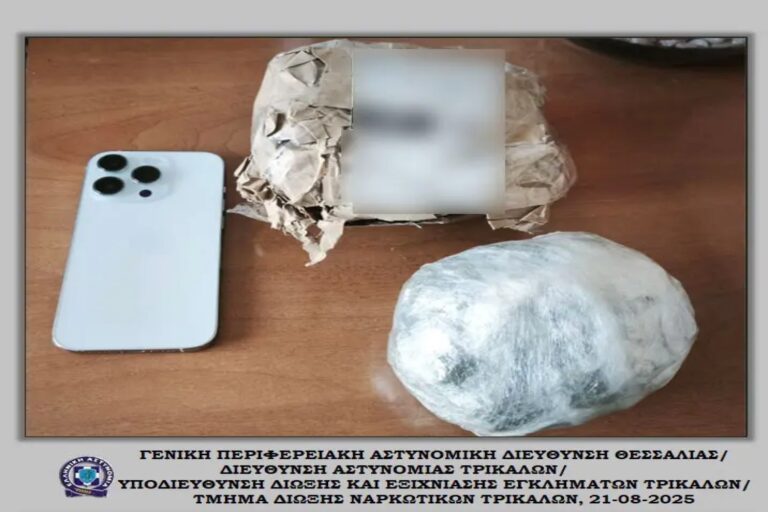 Τρίκαλα: Συνελήφθησαν δύο άτομα για ναρκωτικά – Παρέλαβαν δέμα από το «Ελευθέριος Βενιζέλος» που περιείχε κάνναβη