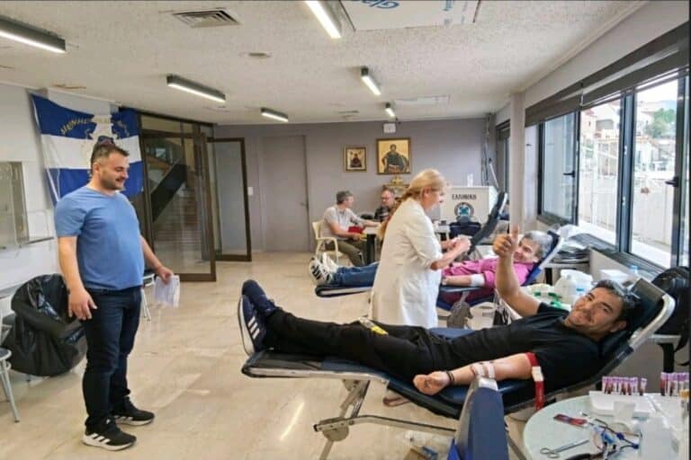 Πραγματοποιήθηκε με επιτυχία εθελοντική αιμοδοσία στο Αστυνομικό Μέγαρο Αχαΐας
